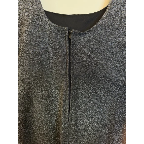 Altar'd State Silver Sparkle Mini Dress Small Metallic Lurex Wrap Evening Sexy - Picture 8 of 11